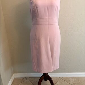 Kasper Soft Pink Sleeveless Sheath Dress